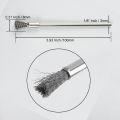 10Pc Stainless Steel Wire End Brush Pen Shape Bristle Scratch Extension Rod 1/8" Shank For Power Rotary Tool by Rebuild Master. 