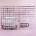 Ins Home Wall Decoration Iron Grid Decor DIY Hanging Rack Wall Display Art Storage Box Basket Mesh Shelf Rack Holder Organizer. 