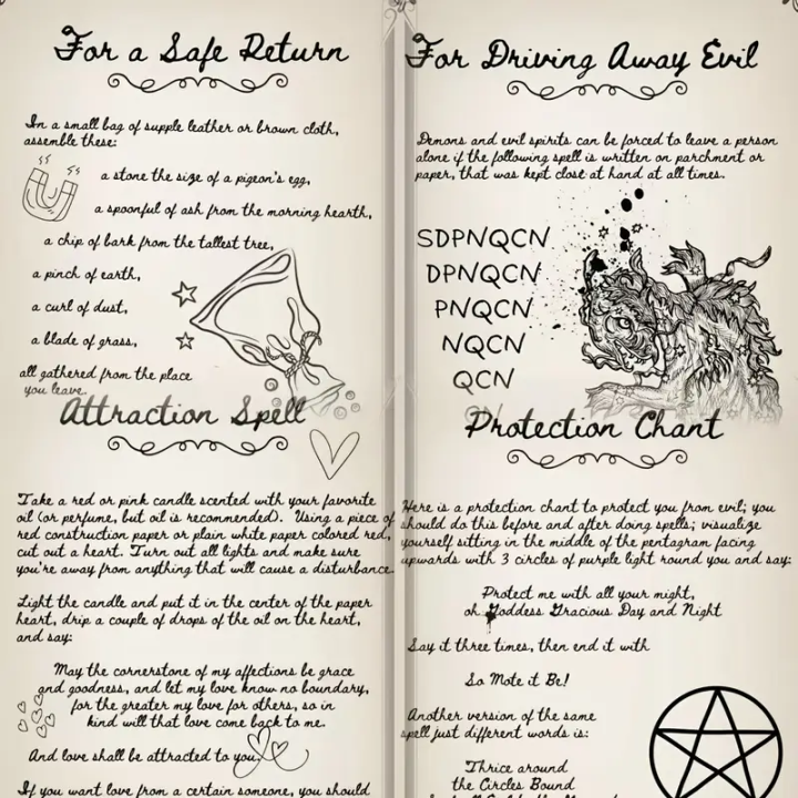Golden Embossed Old Witch Spells Book | A5 Wizardry Grimoire with ...