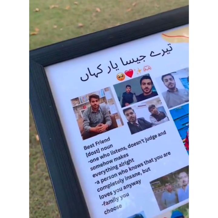 Customized%20A4%20size%20Friends%20Frame%20with%20Pictures%20Calendar%20and%20Message%20of%20choice%20-%20Image%202