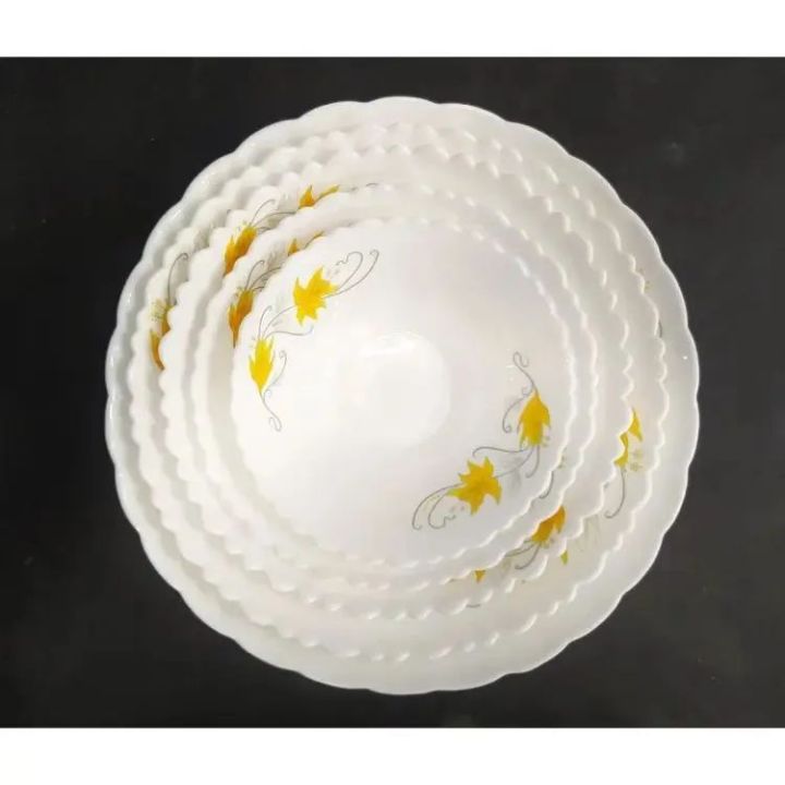 5 Pcs Pyrex Opal Glassware Oven Save Curry Bowl Set.