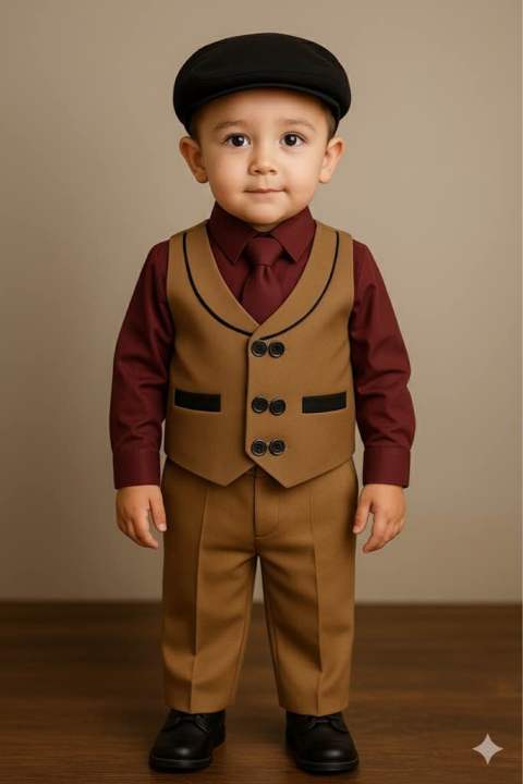 Stylish%20Kids%20Suit%20for%20Boys%20%E2%80%93%20Wedding,%20Birthday%20&%20Eid%20Outfit%20%E2%80%93%205-Piece%20Set%20with%20Cap%20-%20Image%203