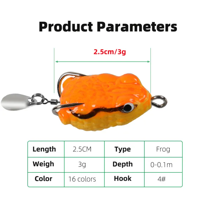 2.5cm/3g%201pc/16pcs%20Mini%20Bullfrog%20Soft%20Lure%20Imitation%20Bait%20Thai%20Style%20Black%20Frog%20Imitation%20Lure%20Trout%20Fishing%20Lure%20-%20Image%202