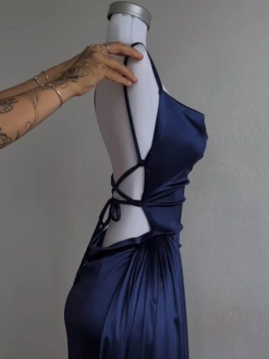 2025%20New%20Fashion%20Y2k%20Women%20Dress%20Elegant%20Back%20Bandage%20Evening%20Dresses%20%20Hot%20Girl%20Backless%20Sleeveless%20Halter%20Party%20Dresses%20-%20Image%205