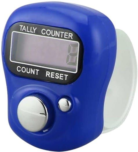 Tally Counter Digital Tasbeeh Mini Hand Tally Counter Random Color Electronic LCD Tasbih Digital Tasbeeh Finger Counter Portable Compact Smart Counter Tasbi