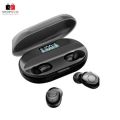 T2 Tws Wireless Earbuds,Perfect for listening music on the go with powerbank,Provides a comfortable fit in the ear,it also enhances noise isolation,Attend your calls with dual master control offering playtime upto 5 hours,stereo touch control,waterproof.. 