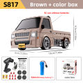 ZWN 1/24 Full-Scale Remote Control Drift Truck 2.4G Wireless Tricycle Model with LED Lights Suitable Rc Car for Children. 