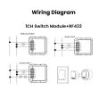 GIRIER Tuya Smart WiFi Switch Module RF433 DIY Breaker Relay Neutral Wire Required Supports 2-way Control Works Alexa Hey . 