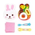 New Rabbit Bento Food Feeding Toy, Pudding Feeding Toys, Early Education Playing Houses Toys for Children, Role Play, Kids Gifts. 