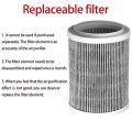 Air Purifier Portable Desktop Air Freshener Smoke Odor Generator Air Cleaner for Car Room Kitchen with Replaceable HEPA Filter.