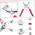 High Quality Metal Snap Buttons Press Plier_9.5mm Metal Sewing Prong Ring Buttons Clip Plier _Diy Button Punch Tool For Baby Clothes_abaya Ring Metal Button Presser Machine Fastener Snap Buttons Kit Tich Button Tool Kit (Homeducts). 