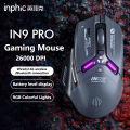 Inphic IN9 PRO Bluetooth Mouse Rechargeable 2.4G Wireless 26000DPI RGB Gaming Mouse Ergonomics Supports Wired Connections. 