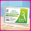 50 Pcs Dental Floss Toothpick Interdental Flosser Teeth Cleaning & Oral Care Tool.