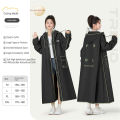Fashion Women Transparent Eva Plastic Man Raincoat Travel Waterproof Rainwear Adult Can Hold Backpack Rain Coat. 