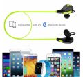Jogger Bluetooth Stereo Headphone Neckband With Mic Handsfree Sports Earphones - Sweatproof, Secure Ear Hooks Design. 
