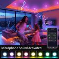 85-265V 220V Tuya Smart Led Downlight Bluetooth APP Can Ceiling Light with RF Remote Group Control 10W RGB Lamp White Dimmable. 