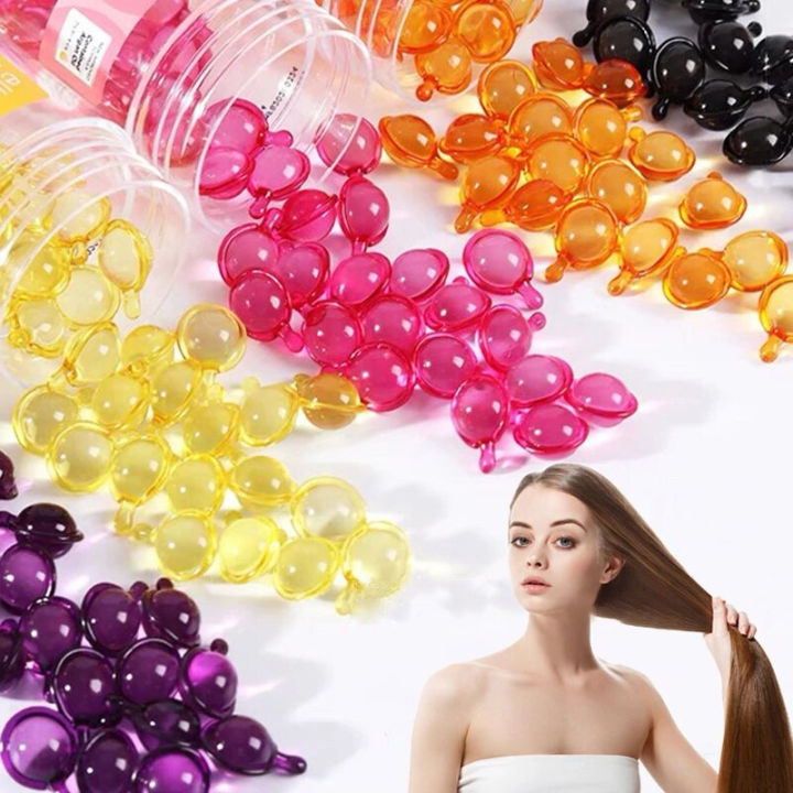 60 Pcs Vitamin E Hair Oil Soft Gel Capsules