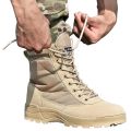 Military Combat Boots Men Breathable Special Forces Hiking Army Shoes Lightweight Outdoor Training Non-Slip Tactical Patrol Shoes,Khaki Winter Camel Shoes. 
