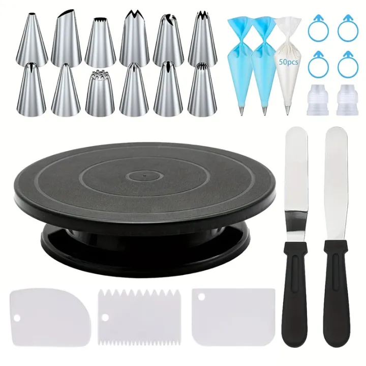 76-Piece%20Cake%20Decorating%20Tool%20Kit%20-Non-Slip%20Turntable%20For%20Beginners%20And%20Professionals%20DIY%20Cream%20Cookies%20Cake%20Making%20Baking%20Tools%20-%20Image%202