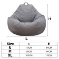 Lazy Sofas Cover Large Bean Bag Cover Without Filler Adults Couch Living Room Bedroom Home Tatami Lounger Comfortable Seat Cover.
