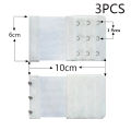 3 PCS Women's Bra Extenders 3/2 Hooks Stretchy Bra Extension Strap Elastic Bra Band Hook Bra Strap Extender Bra Extenders.