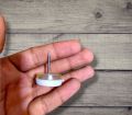 Furniture Feet Nail Plastic Glide Nails Chair Table Leg Protector Pads 20mm Dia White 12 pcs. 