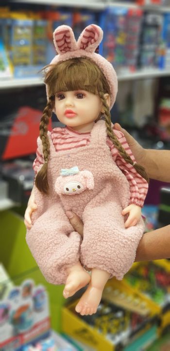 Full Silicone Doll Large Reborn Baby Doll Newborn Toddler Soft Baby Doll for Gifts