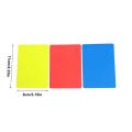 Professional High-Visibility Referee Card Set 3PCS Red Yellow Cards For Soccer Football Serious Officiating Red/yellow/blue Card.