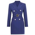 Women's Long Sleeve Buttons Double Blazer Jacket Women 2026 New Office Lady Designer Breasted Belted Blazer Dress Spring Autumn. 