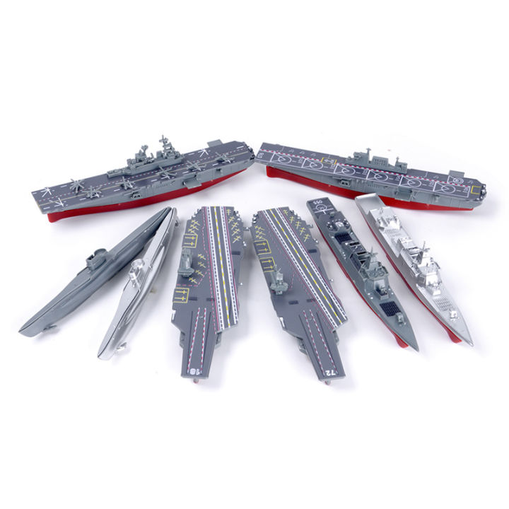 8pcs/set%204D%20Assembly%20Warship%20Submarine%20Carrier%20Moscow%20Reagan%20Aegis%20Ship%20Model%20Kits%201/1000%2015cm%20Puzzle%20%20Toys%20For%20Children%20-%20Image%204