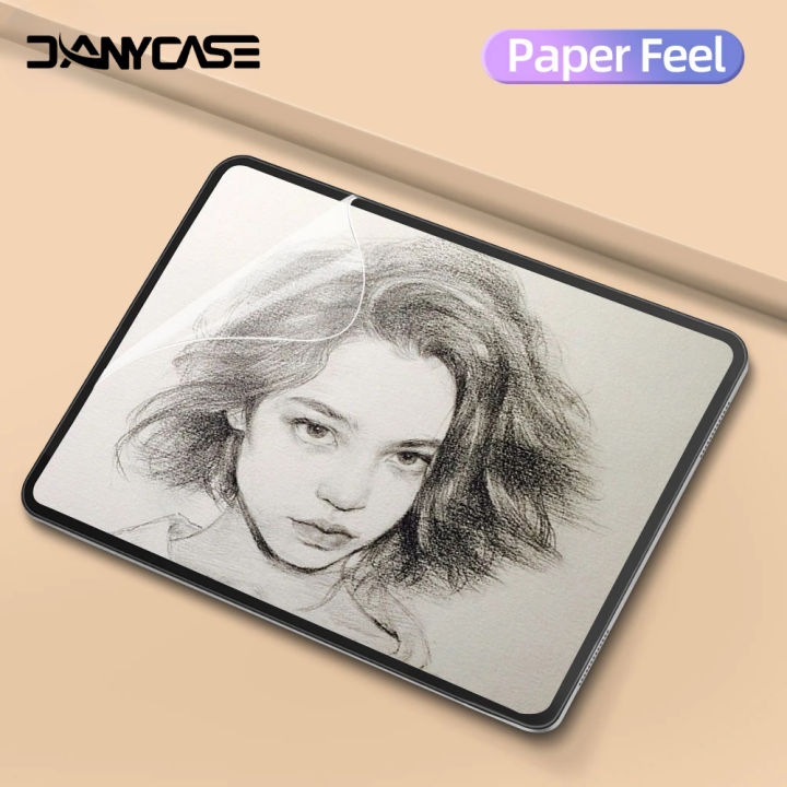 Paper Feel Screen Protector for Tab S6 Lite A9 Plus S9 A8 A7 Lite Painting Write Matte PET Paper Feel Film