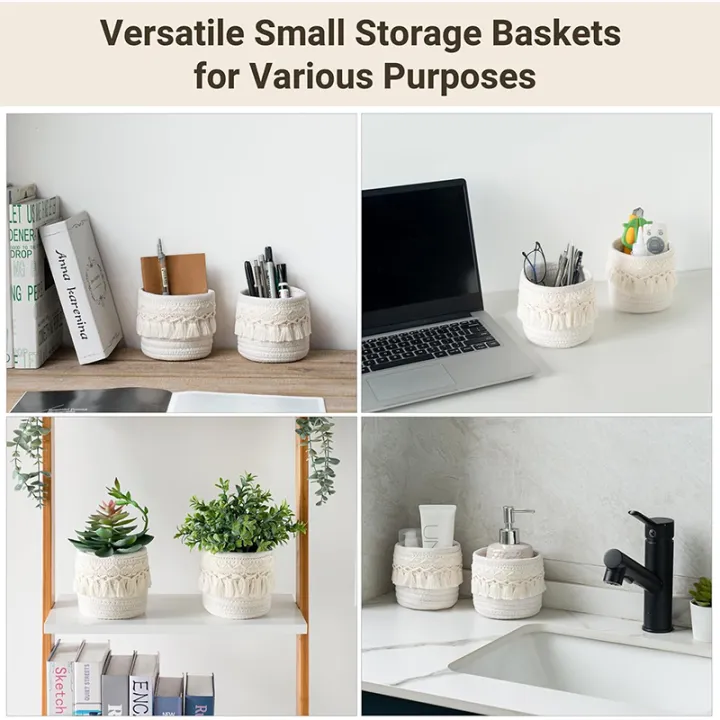 LMETJMA%20Macrame%20Makeup%20Organizer%20Boho%20Wicker%20Pencil%20Holder%20Makeup%20Brush%20Holder%20Organizer%20Comb%20Brushes%20Mini%20Storage%20Basket%20-%20Image%206