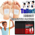 Height Growth Foot Patches Hormone Enhancer Plaster Grow Taller Bone Strength Supplements Calcium Vitamin D for Adult and Teen. 