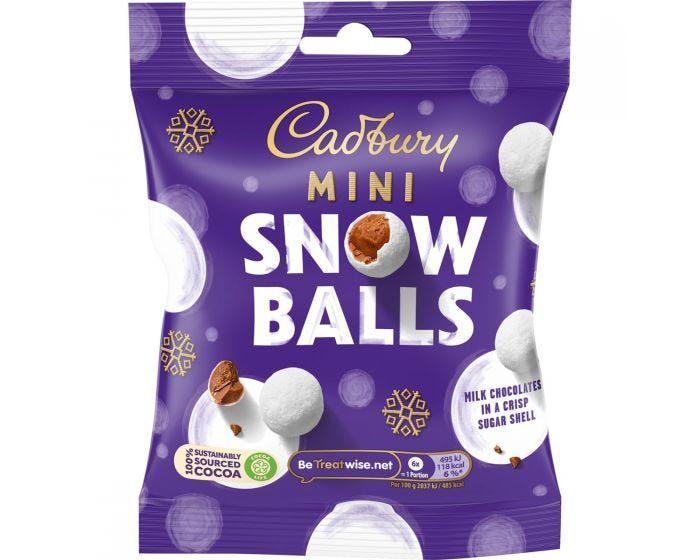 Cadbury Mini Snow Balls 80g