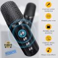 20W Powerful Wireless Portable Dual Microphone Bluetooth Sound Outdoor Family Party Karaoke Subwoofer Boom Box with 2 Microphone. 