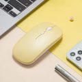 Rechargeable Wireless Bluetooth Mouse 2.4G USB Mice For Android Windows Tablet Laptop Notebook PC For IPAD Mobile. 