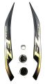 Fz V2 Fuel Injection Black Bike Gold Sticker Kit. 