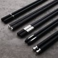 5 Pairs Janpanese Reusable Chopsticks Black Sushi Sticks For Food Noodles Alloy Chinese Korean Chopsticks Kitchen Tableware.