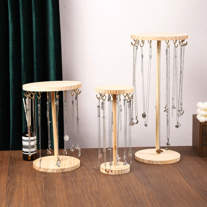 Jewelry%20Holder%20Stand,%20Necklace%20Organizer%20Rack,%20Wood%20Display%20Storage%20for%20Necklaces,%20Bracelets,%20Rings,%20Earrings%20-%20Image%203