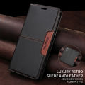 Leather Magnetic Flip Case for iPhone 16 17 15 14 13 12 11 Pro Max 17E 16E Air XR XS Max 7 8 Plus SE 2022 Wallet Slot Phone Case. 