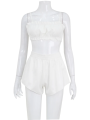 Pyjamas Sets 2 Pieces Suits Women Fashion Streetwear Sheath Sleeveless Slash Neck Tracksuits(Tops+Shorts)Bodycone Female.