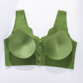 Comfortable Daisy Bras for Older Women Breathable Convenient Front Close Button Cotton Bras No Underwire Plus Size. 