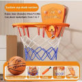 Boys Basketball Hoops Children's Basketball Hoops Household Mute Ball Wall Mounted Foldable Basketball Hoop Training Equipment.