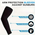 2025 New Unisex UV Resistant Arm Protection Ice Silk Sleeves for Outdoor Sports Sun Protection Breathable Ice Sleeves.
