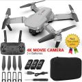 4K Drone with FPV Quadcopter Fordable E88 Pro WIFI FPV HD Wide Angle Dual Camera RC Drone 3 battery. 