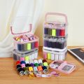 44 Piece Large Sewing Box Set Household Portable Set Tool Sewing Thread Multi Function Sewing Kit. 