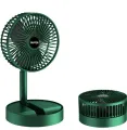 rechargeable Electric Fan Mini Foldable Telescopic Fan Low Noise Portable Folding Telescopic Small Desktop Fan.