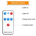 Adjustable LED Solar Light Outdoor Solar Powered Garden Lawn Light PIR Motion Sensor Wall Lamp Waterproof Infrared Sensor Light solar panel with remote control. 
