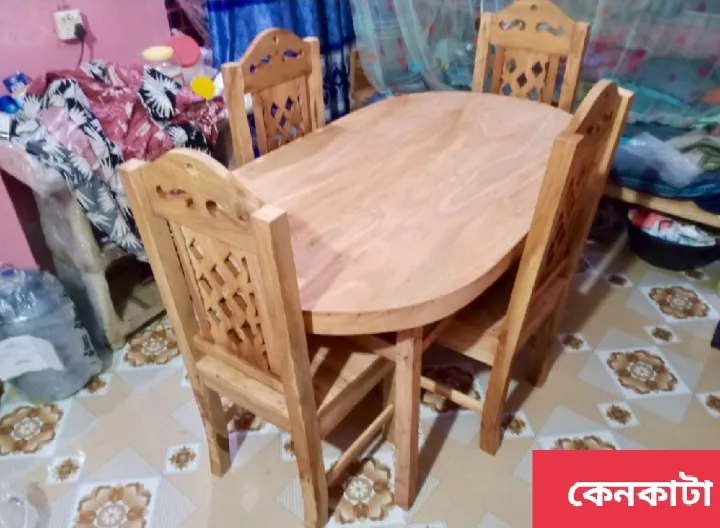 Daining%20table%20with%204%20chair%20mehgony%20wodden%20-%20Image%204
