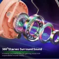 【Professional】 Gaming Headphones Rgb with Mic for PC, Pubg Mobile, PS4, Laptop - 360 Surround Sound Super Bass Vibration Over the Ear Wired Head Phones Headset for Gaming with Noise Cancelling Micophone - By FunBug. 